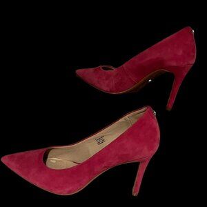 Carvela pink suede heels, size 6